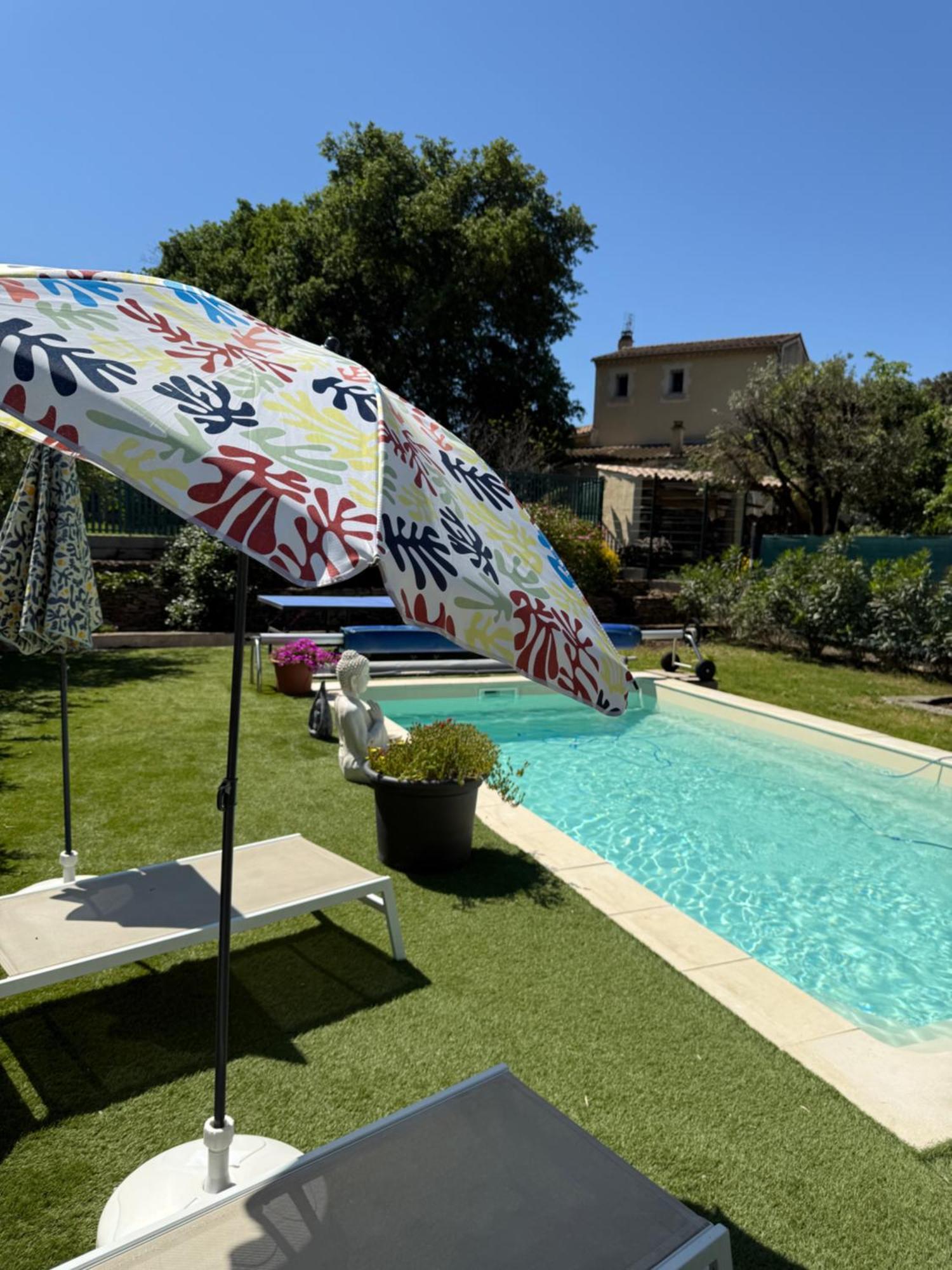 Gite Climatise Avec Piscine Sur Les Hauteurs De Bollene Exterior photo